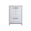AD624-GW-Cabinet 24'' KubeBath Dolce High Gloss White Modern Bathroom Cabinet only (no counter top no sink)