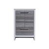 AD624-HG-Cabinet 24'' KubeBath Dolce Ash Gray Modern Bathroom Cabinet only (no counter top no sink)