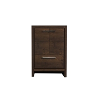 AD624-RW-Cabinet 24'' KubeBath Dolce Rosewood Modern Bathroom Cabinet only (no counter top no sink)