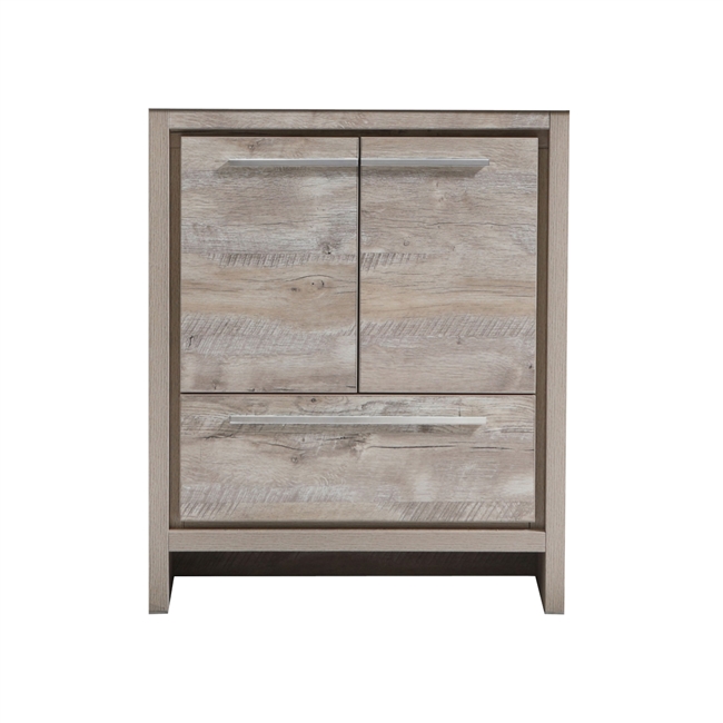 AD630-NW-Cabinet 30'' KubeBath Dolce Nature Wood Modern Bathroom Cabinet only (no counter top no sink)