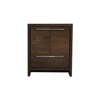 AD630-RW-Cabinet 30'' KubeBath Dolce Rose Wood Modern Bathroom Cabinet only (no counter top no sink)