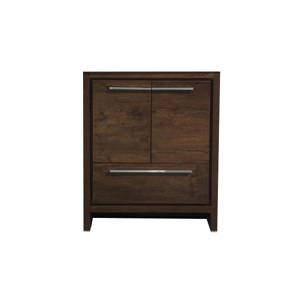 AD630-RW-Cabinet 30'' KubeBath Dolce Rose Wood Modern Bathroom Cabinet only (no counter top no sink)