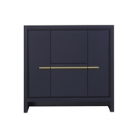 AD636-BLUE-Cabinet 36'' KubeBath Dolce Blue Modern Bathroom Cabinet only (no counter top no sink)