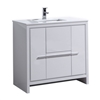 AD636-GW-Cabinet 36'' KubeBath Dolce Gloss White Modern Bathroom Cabinet only (no counter top no sink)