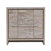 AD636-NW-Cabinet 36'' KubeBath Dolce Nature Wood Modern Bathroom Cabinet only (no counter top no sink)