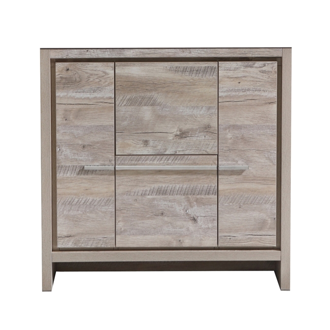 AD636-NW-Cabinet 36'' KubeBath Dolce Nature Wood Modern Bathroom Cabinet only (no counter top no sink)
