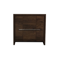 AD636-RW-Cabinet 36'' KubeBath Dolce Rose Wood Modern Bathroom Cabinet only (no counter top no sink)