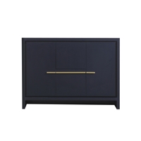 AD648D-BLUE-Cabinet 48'' KubeBath Dolce Blue Modern Bathroom Cabinet only (no counter top no sink)