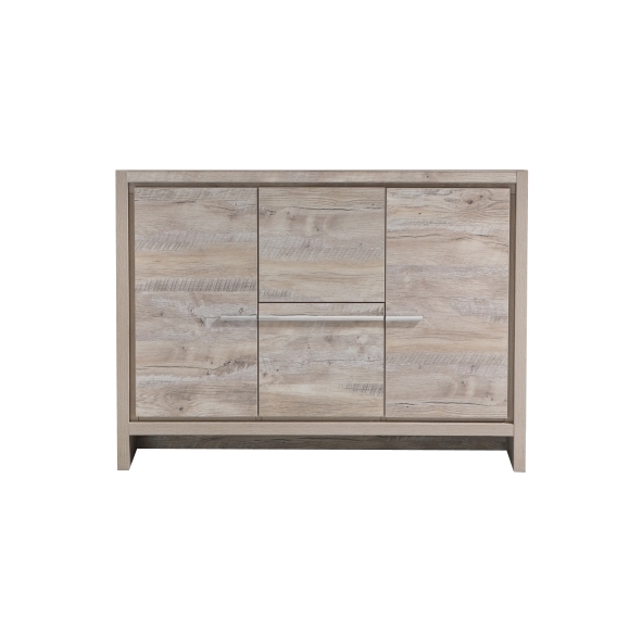 AD648D-NW-Cabinet 48'' KubeBath Dolce Nature Wood Modern Bathroom Cabinet only (no counter top no sink)