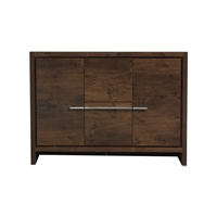AD648D-RW-Cabinet 48'' KubeBath Dolce Rose Wood Modern Bathroom Cabinet only (no counter top no sink)