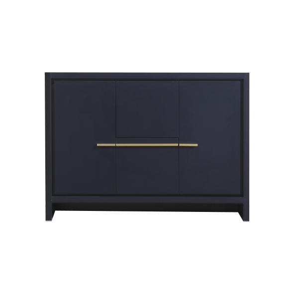 AD648S-BLUE-Cabinet 48'' KubeBath Dolce Blue Modern Bathroom Cabinet only (no counter top no sink)