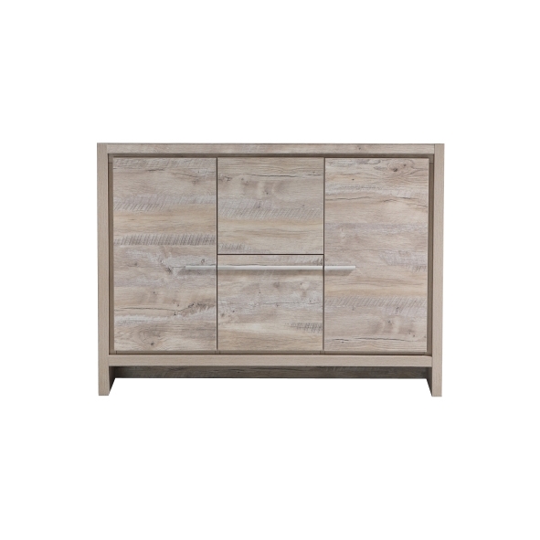 AD648S-NW-Cabinet 48'' KubeBath Dolce Nature Wood Modern Bathroom Cabinet only (no counter top no sink)