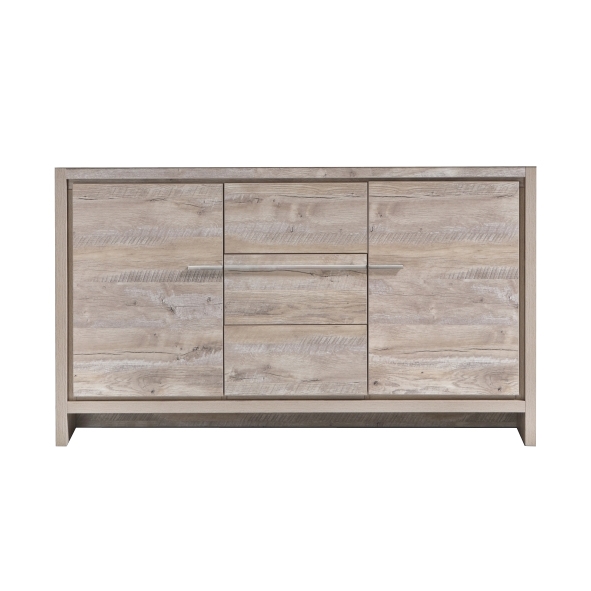 AD660D-NW-Cabinet 60'' KubeBath Dolce Nature Wood Modern Bathroom Cabinet only (no counter top no sink)