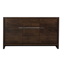 AD660S-RW-Cabinet 60'' KubeBath Dolce Rosewood Modern Bathroom Cabinet only (no counter top no sink)