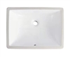 AD66CS Kube 16" White Ceramic Rectangular Undermount Sink