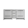 AD684-GW-Cabinet 83'' KubeBath Dolce Double Sink High Gloss White Modern Bathroom Cabinet only (no counter top no sink)