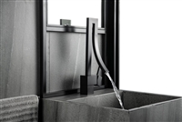 AFB001-BK Aqua Elegance Single Lever Wide Spread Faucet - Black