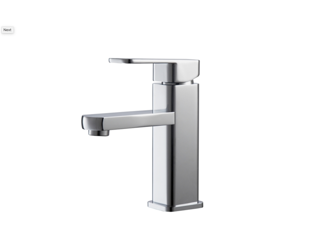 AFB038 Aqua Soho Single Lever Bathroom Vanity Faucet - Chrome