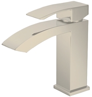 AFB053BN Aqua Balzo Single Lever Wide Spread Bathroom Vanity Faucet - Brush Nickel-