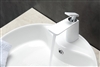 AFB1639WH Aqua Adatto Single Lever Faucet - Chrome and White