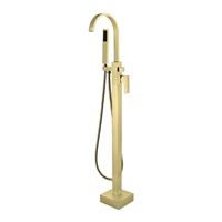 AFT015-BG Aqua Arcco Floor Mounted Soker Tub Faucet - Brushed Gold