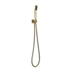 AHHS1423-BG Aqua Piazza by KubeBath Handheld Kit With Handheld, 5' Long Hose and Wall Adapter- Brushed Gold