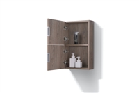 ALT24-BTN Butternut Bathroom Linen Side Cabinet w/ 2 Storage Areas