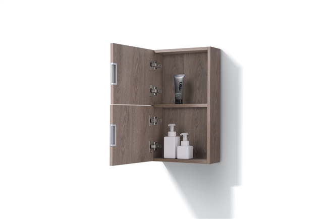 ALT24-BTN Butternut Bathroom Linen Side Cabinet w/ 2 Storage Areas