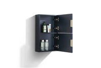 ALT24-VBE Bathroom Linen Side Cabinet w/ 2 Storage Areas -Blue |