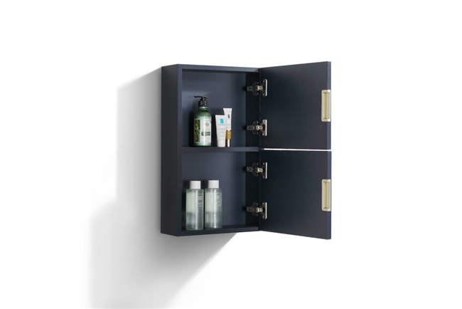 ALT24-VBE Bathroom Linen Side Cabinet w/ 2 Storage Areas -Blue |