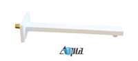 ASA17W-WH Aqua Piazza by KubeBath 17" Long Shower Arm - Matte White