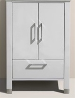ASL1524-GW-cabinet Anziano 24" Gloss White cabinet (no counter top no sink) -