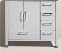 ASL1540-GW-cabinet Anziano 40" Gloss White cabinet (no counter top no sink)  -