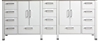 ASL1584-GW-cabinet Anziano 84" Gloss White cabinet (no counter top no sink) -