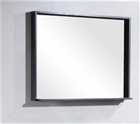 ASM38-HGGO Bliss 38" Wide Mirror w/ Shelf - High Gloss Gray Oak