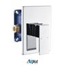 ASV141-CH Aqua Piazza by KubeBath 1-Way Rough-In Valve With Cover Plate, Handle - Chrome