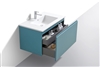BALLI36-TG 36'' Balli Modern Wall Mount Bathroom Vanity - Teal Green