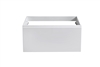 BALLI40-GW-cabinet 40'' Balli Modern Wall Mount Bathroom cabinet (no counter top no sink) - Gloss White