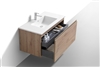 BALLI40-WO 40'' Balli Modern Wall Mount Bathroom Vanity - White Oak