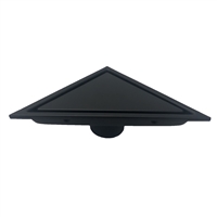 BK-KTD165-TileGrate Kube 6.5" Triangle Stainless Steel Tile Grate - Black