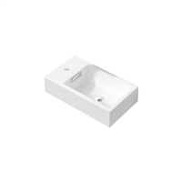 BSL18SINK 18" X 10.25" KUBEBATH BLISS WHITE REINFORCED ACRYLIC COMPOSITE SINK WITH OVERFLOW