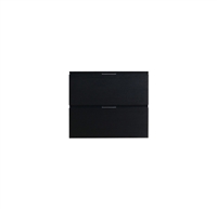 BSL24-BK-Cabinet Bliss 24" Black Wood Wall Mount Modern Bathroom Cabinet only (no counter top no sink)