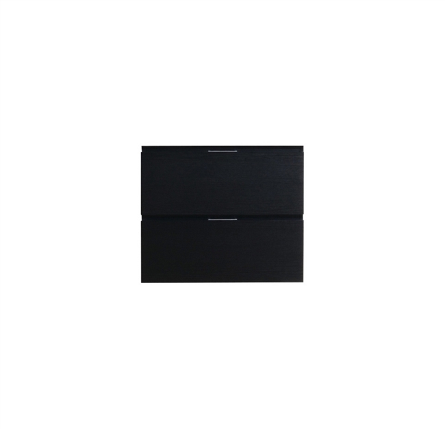 BSL24-BK-Cabinet Bliss 24" Black Wood Wall Mount Modern Bathroom Cabinet only (no counter top no sink)