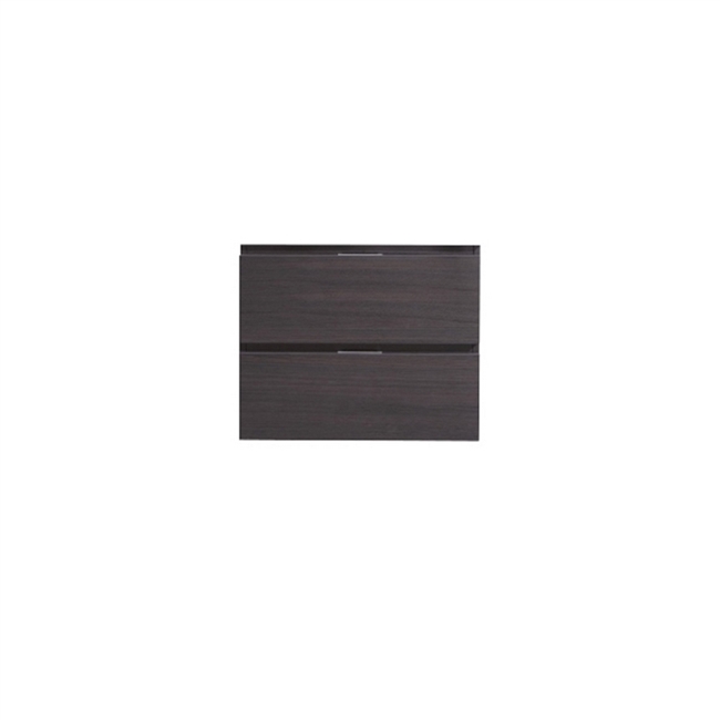 BSL24-HGGO-Cabinet Bliss 24" High Gloss Gray Oak Wood Wall Mount Modern Bathroom Cabinet only (no counter top no sink)