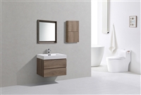 BSL30-BTN Bliss 30" Butternut Wall Mount Modern Bathroom Vanity