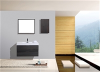 BSL40-GO Bliss 40" Gray Oak Wall Mount Modern Bathroom Vanity