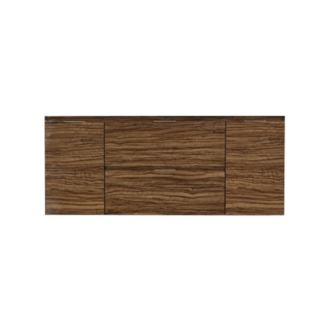 BSL48-GCN-Cabinet Bliss 48" High Glossy Chestnut Wall Mount Modern Bathroom Cabinet only (no counter top no sink)