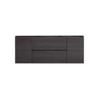 BSL48-GO-Cabinet Bliss 48" Gray Oak Wall Mount Modern Bathroom Cabinet only (no counter top no sink)