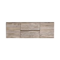 BSL60S-NW-Cabinet Bliss 60" Nature Wood Wall Mount Single Sink Modern Bathroom Cabinet only (no counter top no sink)