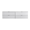BSL72-GW-Cabinet Bliss 72" Gloss White Wall Mount Double Sink Modern Bathroom Cabinet only (no counter top no sink)